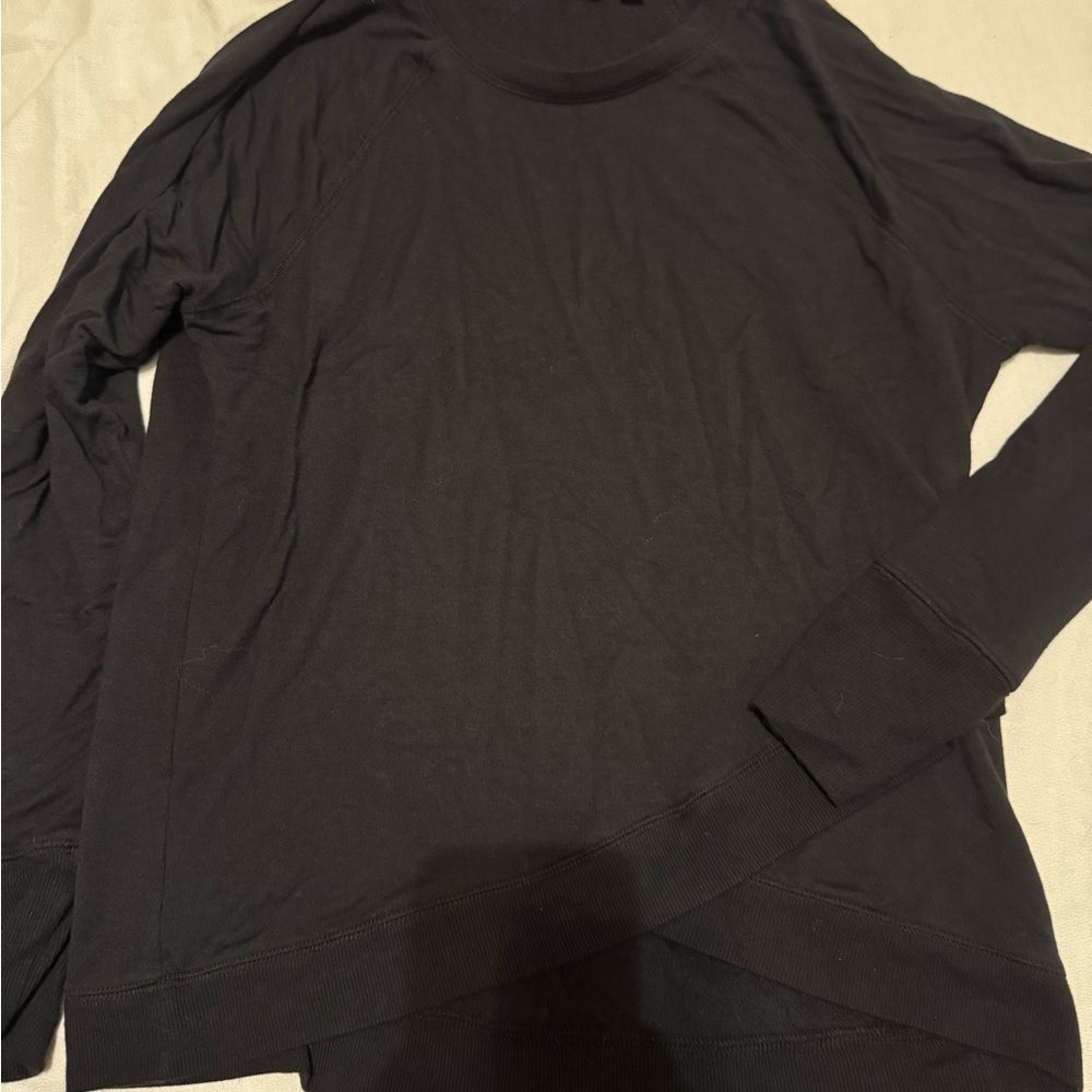 Athleta Black Crew Neck Top